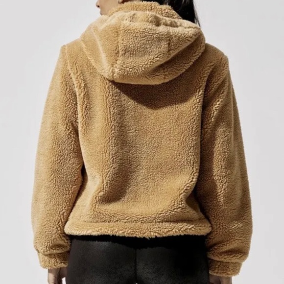 NWT Carbon38 Teddy Zip Up Jacket With Hood - M - Roots - Picture 3 of 5